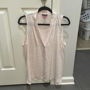 Pink and white Vince Camuto top. Like new.